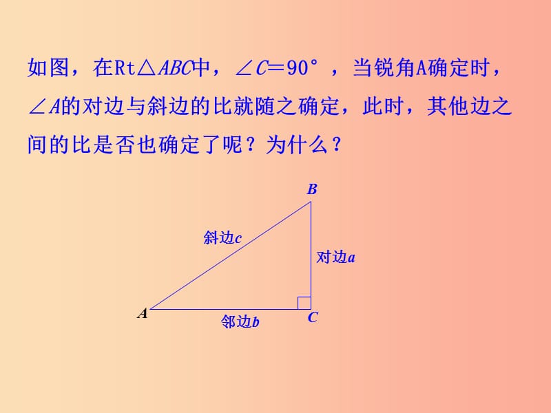 2019版九年级数学下册 第二十八章 锐角三角函数 28.1 锐角三角函数（第2课时）教学课件1 新人教版.ppt_第3页