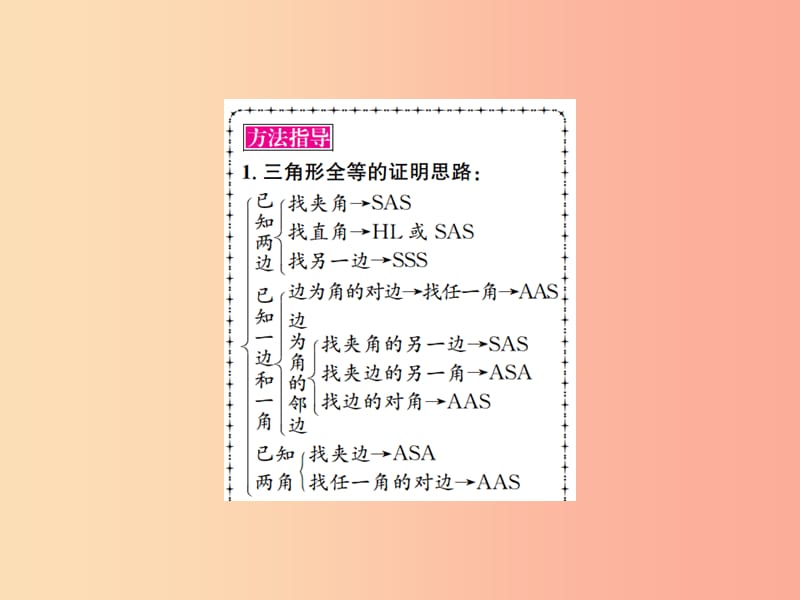 （全国通用版）2019年中考数学复习 第四单元 图形的初步认识与三角形 第17讲 全等三角形课件.ppt_第3页