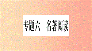 重慶市2019年中考語文 第1部分 語文知識及運(yùn)用 專題6 名著閱讀習(xí)題課件.ppt