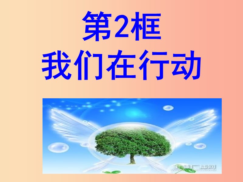 九年级道德与法治下册 第六单元 关注国家科学发展 第13课 可持续发展重长远 第2框《我们在行动》.ppt_第1页