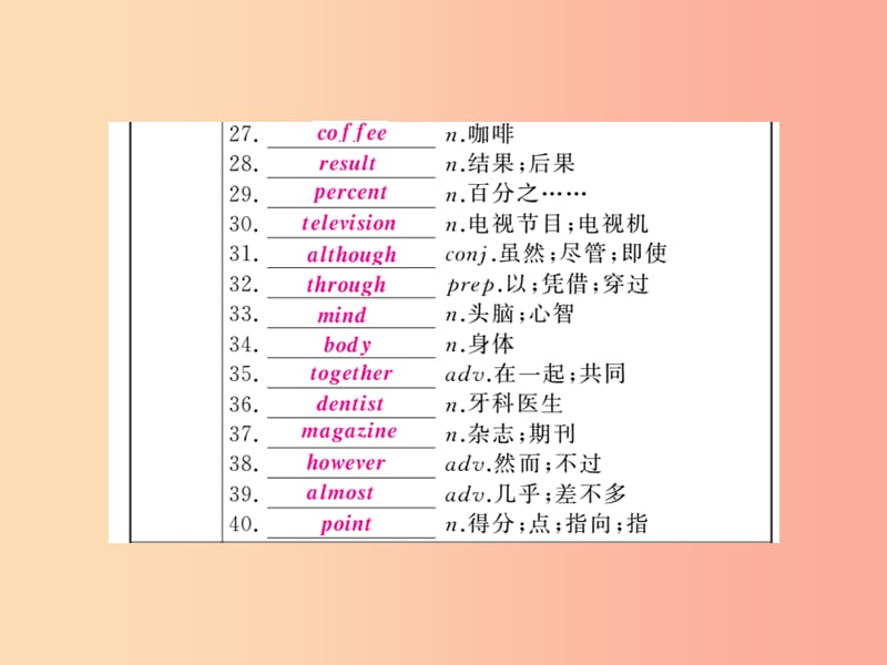 （人教通用）2019年中考英语复习 第一篇 教材过关 八上 第6课时 Units 1-2课件.ppt_第3页