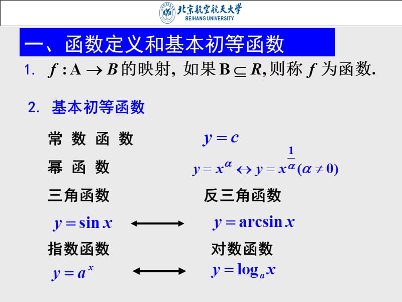 北航工科数学分析杨小远-第3节函数的基本概念和性质.ppt_第2页