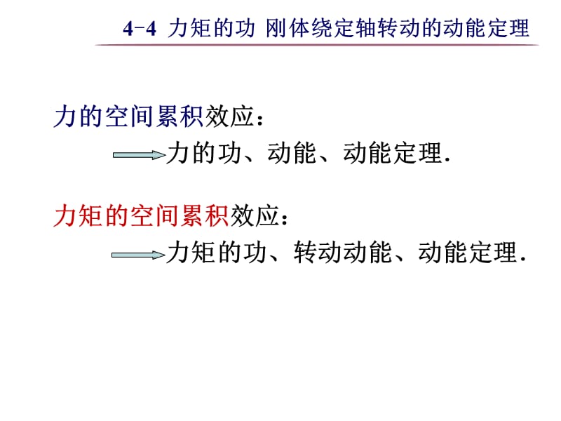 大学物理之4-4力矩的功刚体绕定轴转动的动能定理.ppt_第1页