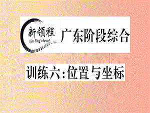 （廣東專版）八年級數(shù)學上冊 階段綜合訓練六 位置與坐標習題講評課件（新版）北師大版.ppt