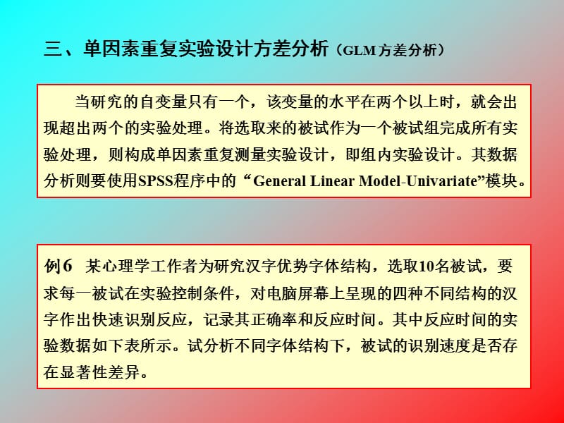 单因素重复实验设计方差分析(GL).ppt_第1页