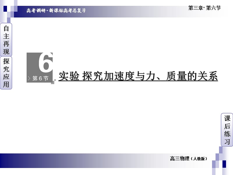 实验探究加速度与力、质量的关系.ppt_第1页