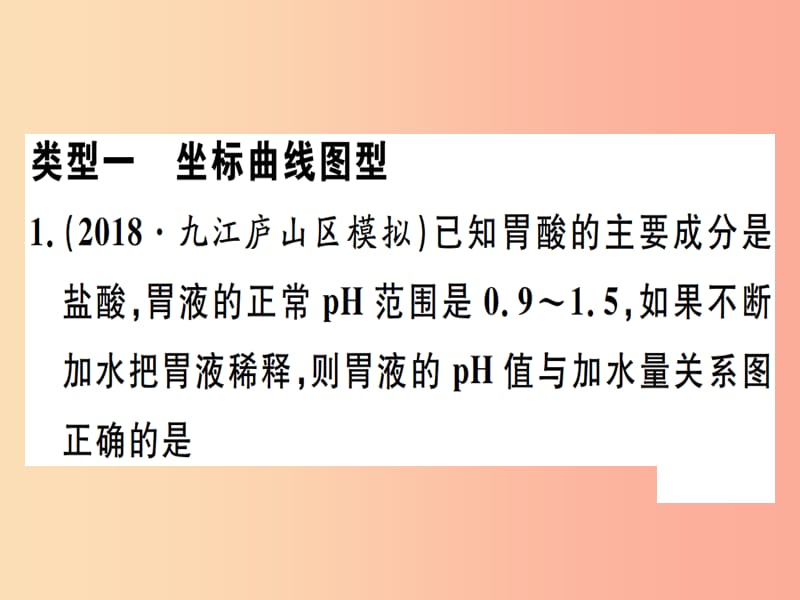 （江西专版）九年级化学下册 专题三 酸和碱的化学性质习题课件 新人教版.ppt_第1页