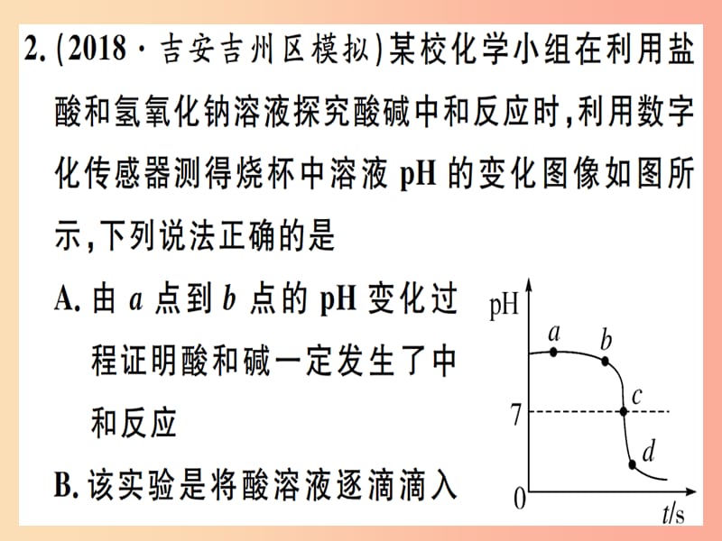 （江西专版）九年级化学下册 专题三 酸和碱的化学性质习题课件 新人教版.ppt_第3页