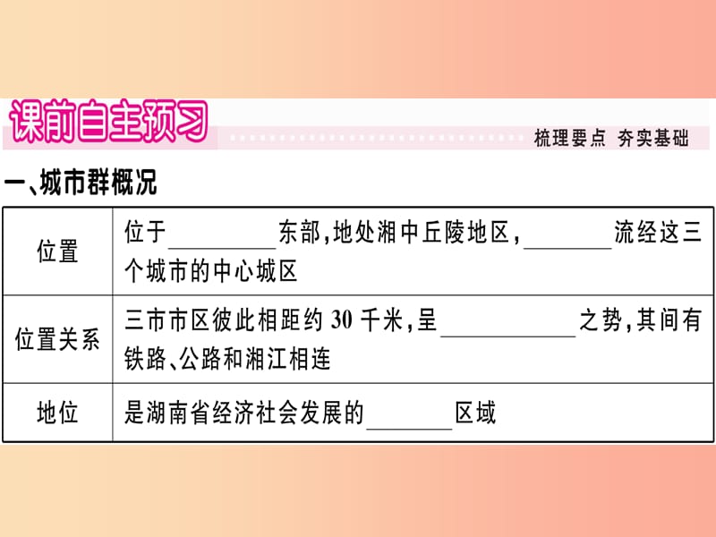 2019八年级地理下册 第七章 第五节 长株潭城市群内部的差异与联系习题课件（新版）湘教版.ppt_第2页