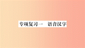 2019年七年級語文下冊 專項復習1 語音漢字習題課件 新人教版.ppt