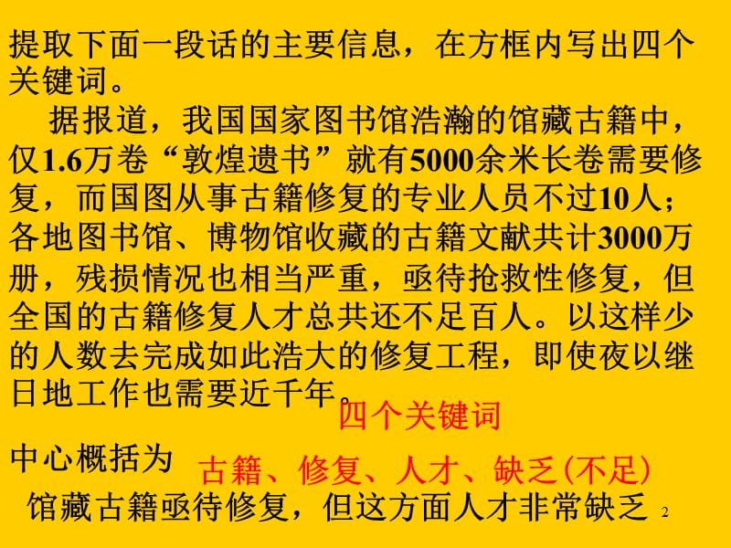 压缩语段：提取关键词.ppt_第2页