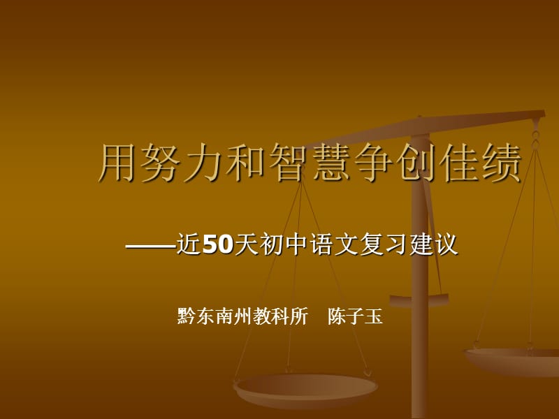 中考语文复习专题讲座-用努力和智慧争创佳绩.ppt_第1页