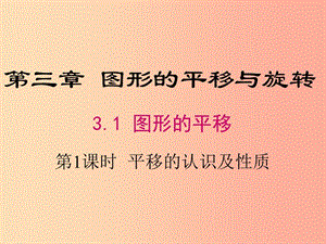 八年級(jí)數(shù)學(xué)下冊(cè) 第3章 圖形的平移與旋轉(zhuǎn) 3.1 圖形的平移 第1課時(shí) 平移的認(rèn)識(shí)及性質(zhì)課件 北師大版.ppt