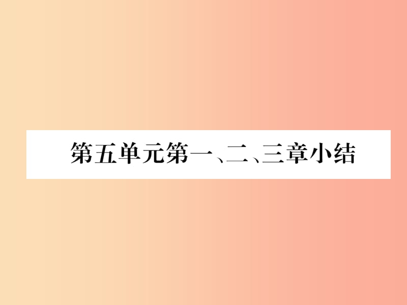 2019年八年级生物上册 第5单元 第1、2、3章小结作业课件 新人教版.ppt_第1页