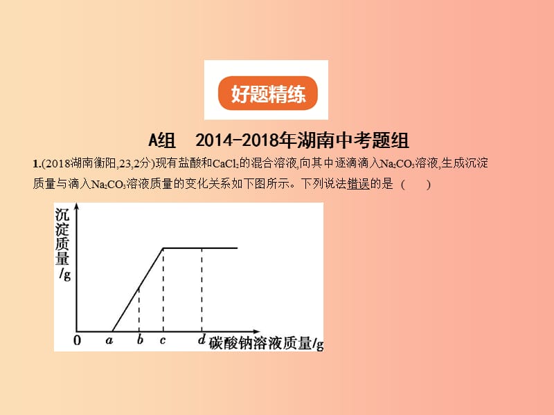 （湖南专用）2019年中考化学复习 专题二十 化学图表题（试卷部分）课件.ppt_第2页