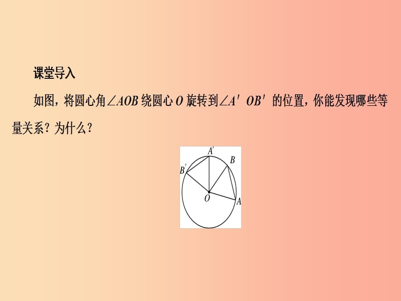 2019年秋九年级数学上册 第二十四章 圆 24.1 圆的有关性质 24.1.3 弧、 弦 、圆心角课件 新人教版.ppt_第3页