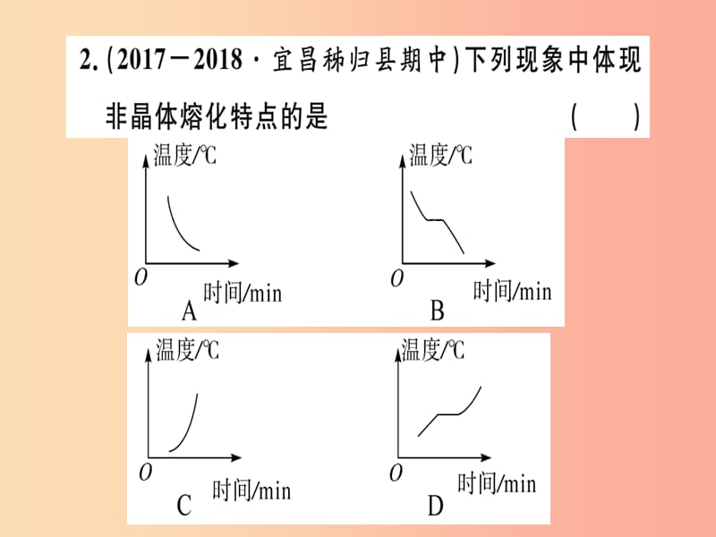 八年级物理上册 第三章 第2节 熔化和凝固（第2课时 熔化和凝固的图像及其应用）习题课件 新人教版.ppt_第2页