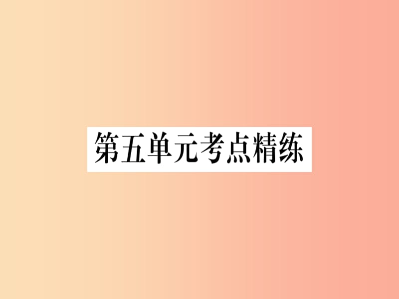 八年级历史上册 第五单元 考点精练课件 新人教版.ppt_第1页