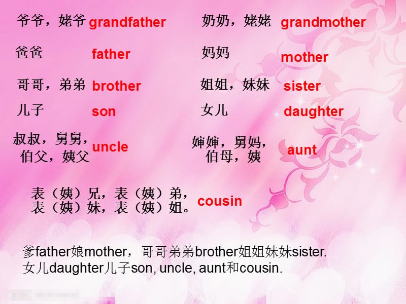 家庭成員英語(yǔ)單詞復(fù)習(xí).ppt_第1頁(yè)