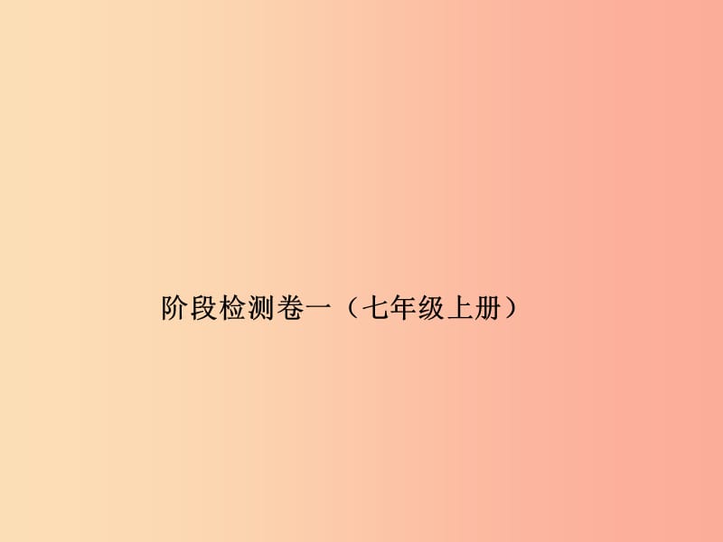 （泰安专版）2019年中考地理 第一部分 系统复习 成绩基石 阶段检测卷(一)课件.ppt_第2页