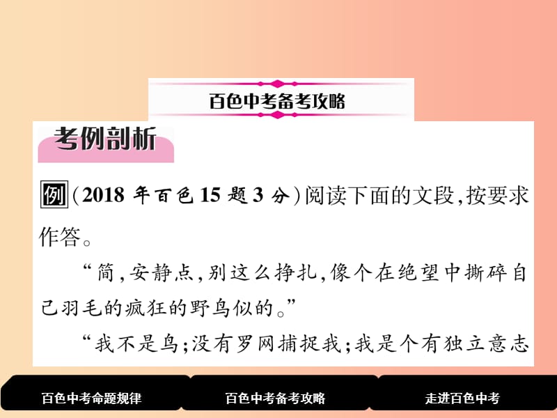 （百色专版）2019届中考语文总复习 专题2 文学类文本阅读（第2课时 名著阅读）课件.ppt_第3页