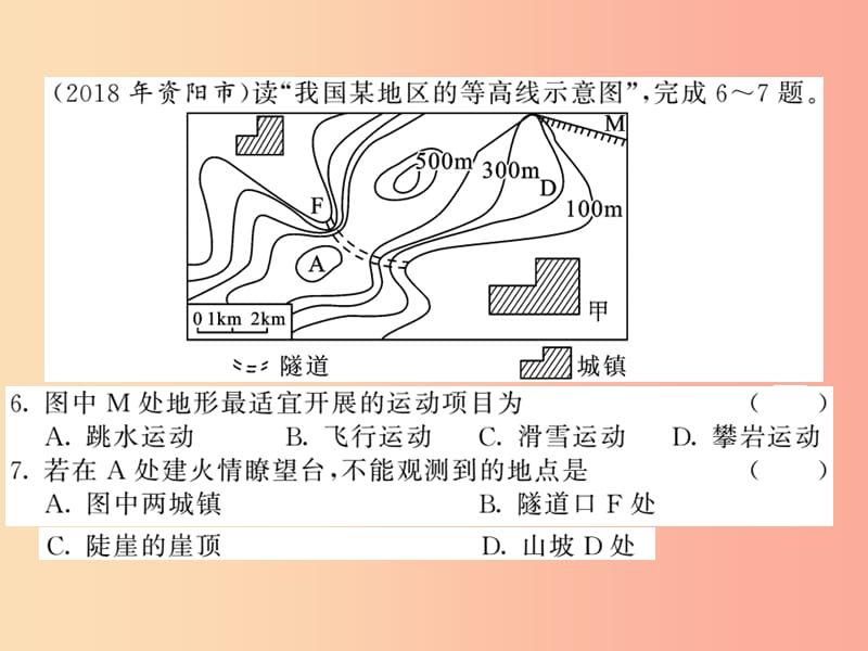 （人教通用）2019中考地理总复习 综合测试卷五课件.ppt_第3页