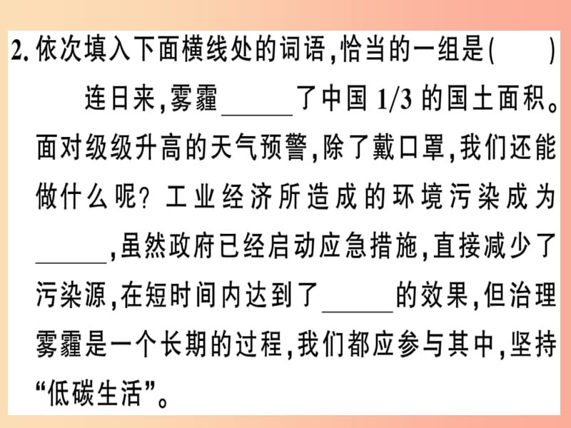 （武汉专版）2019春七年级语文下册 第六单元 23 带上她的眼睛习题课件 新人教版.ppt_第3页