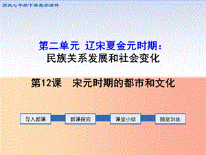 七年級歷史下冊 第二單元 遼宋夏金元時期：民族關系發(fā)展和社會變化 第12課 宋元時期的都市和文化 新人教版.ppt