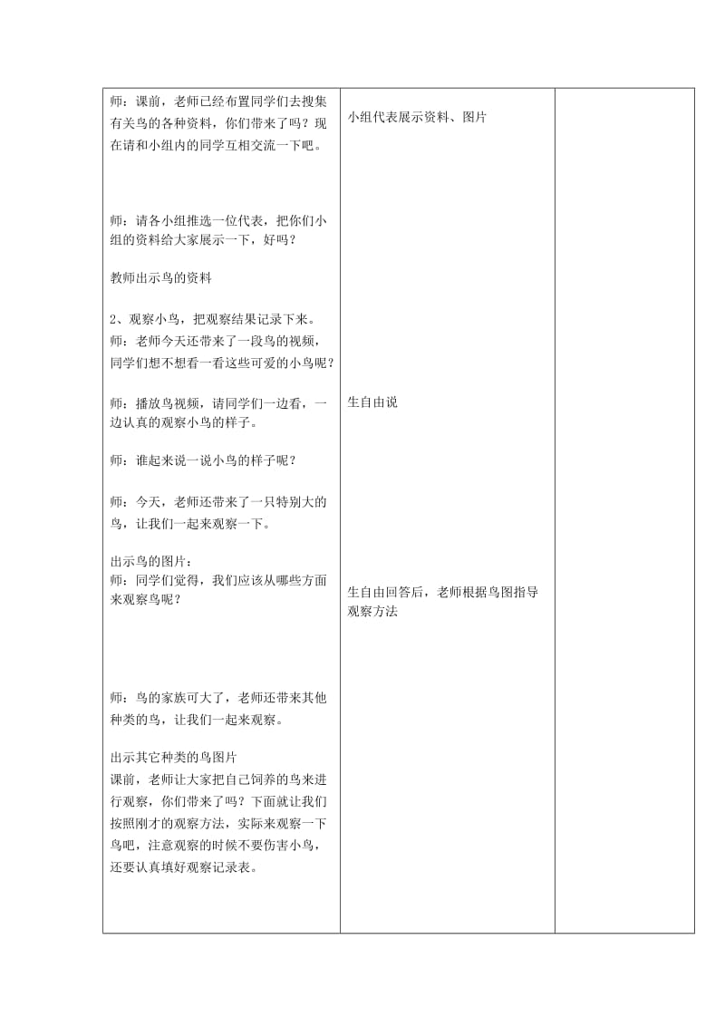 2019年三年级科学下册《它们都是鸟》教案5 青岛版.doc_第2页