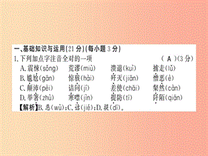 （貴州專用）2019年八年級(jí)語文上冊(cè) 期中習(xí)題課件 新人教版.ppt