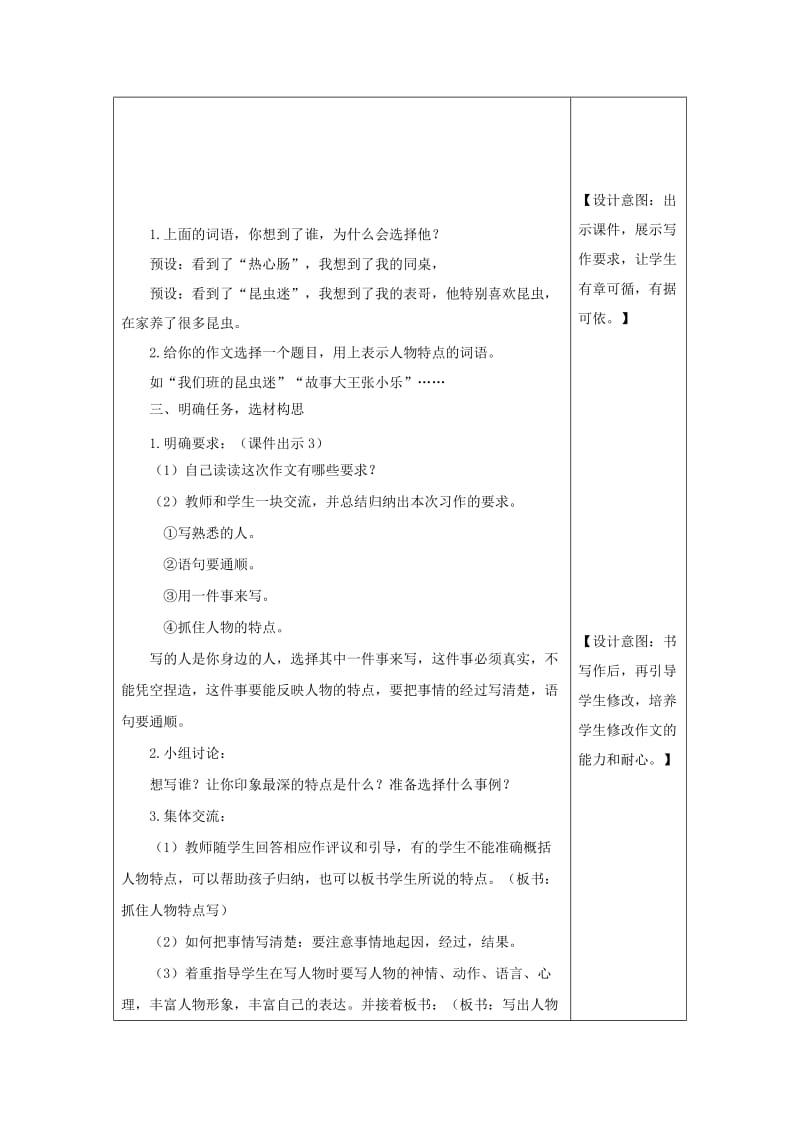 2019三年级语文下册 第六单元 习作《身边那些有特点的人》教案2 新人教版x.doc_第2页