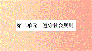 八年級道德與法治上冊 第二單元 遵守社會規(guī)則 第3課 社會生活離不開規(guī)則 第1框維護秩序習題課件 新人教版.ppt