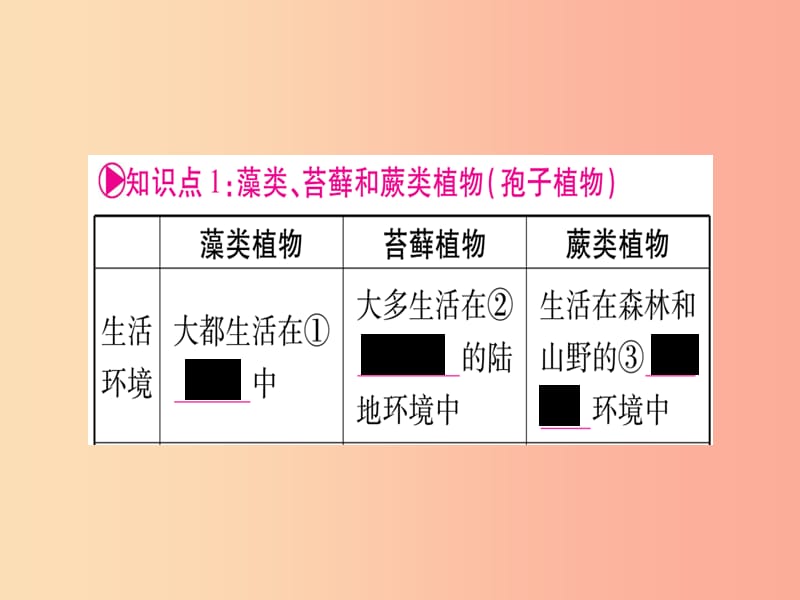 （玉林专版）2019年中考生物总复习 七上 第3单元 第1章 生物圈中有哪些绿色植物课件.ppt_第3页