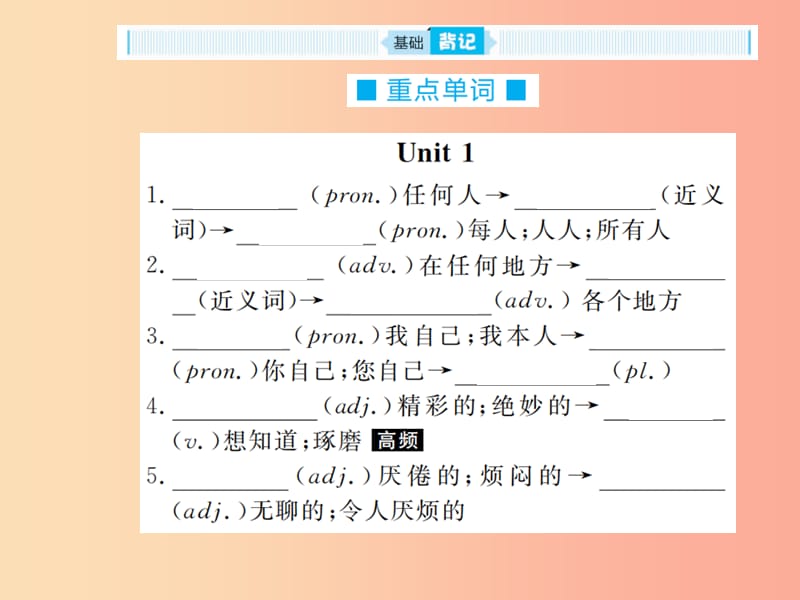 山东省2019年中考英语总复习 第一部分 系统复习 成绩基石 八上 第5讲 Unit 1-3课件.ppt_第2页