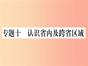 2019春八年級地理下冊 專題復(fù)習(xí)十 認(rèn)識省內(nèi)及跨省區(qū)域習(xí)題課件 新人教版.ppt