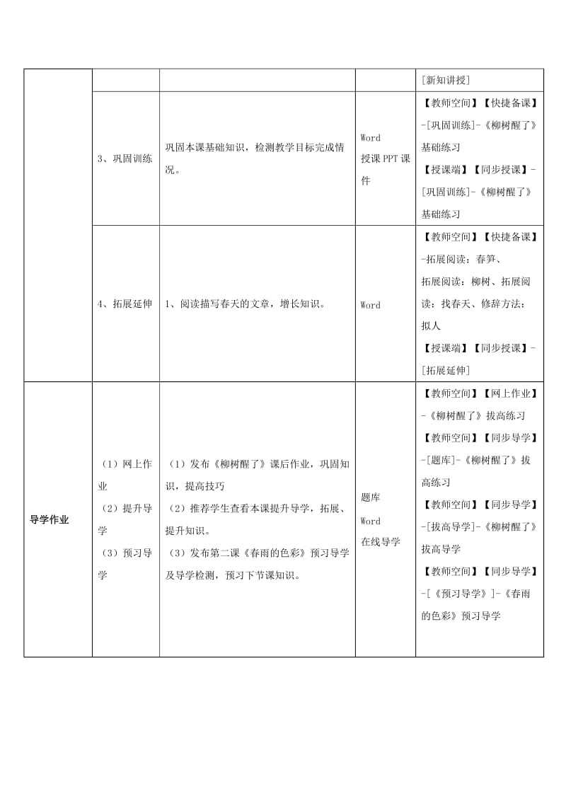 2019年一年级语文下册 1 柳树醒了教学设计 新人教版 .doc_第2页