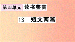 （安徽專用）九年級(jí)語(yǔ)文下冊(cè) 第四單元 13 短文兩篇習(xí)題課件 新人教版.ppt