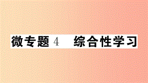 （安徽專版）八年級(jí)語(yǔ)文上冊(cè) 微專題4 綜合性學(xué)習(xí)習(xí)題課件 新人教版.ppt