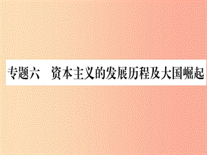 （甘肅專用）2019中考?xì)v史總復(fù)習(xí) 第二篇 知能綜合提升 專題六 資本主義的發(fā)展歷程及大國崛起課件.ppt