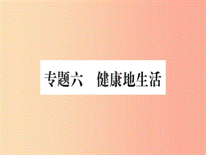 （貴港地區(qū)）2019年中考生物總復習 第二篇 知能綜合突破 專題6 健康地生活課件.ppt