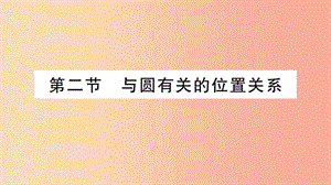 湖南省2019年中考數(shù)學(xué)復(fù)習(xí) 第一輪 考點(diǎn)系統(tǒng)復(fù)習(xí) 第6章 圓 第2節(jié) 與圓有關(guān)的位置關(guān)系導(dǎo)學(xué)課件.ppt