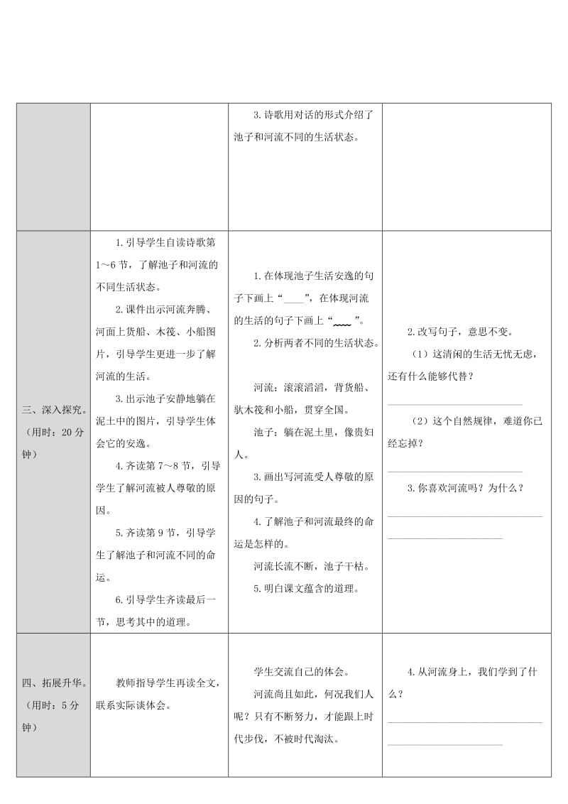 2019三年级语文下册 第二单元 8 池子与河流教案 新人教版.doc_第2页