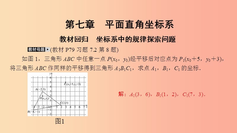 2019年春七年级数学下册第七章平面直角坐标系教材回归坐标系中的规律探索问题课件 新人教版.ppt_第2页