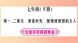 安徽省2019屆中考道德與法治總復(fù)習(xí) 七下 第1-2單元 青春時(shí)光 做情緒感的主人考點(diǎn)突破課件.ppt