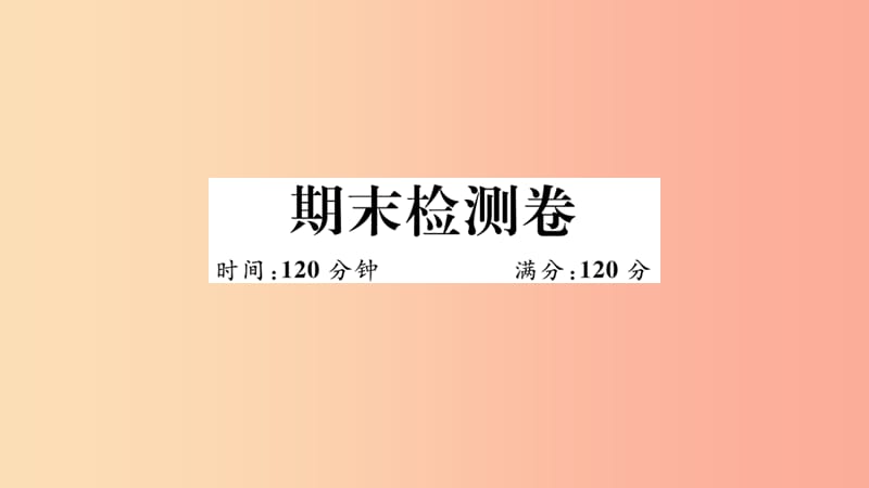 （湖北專用）2019春九年級(jí)數(shù)學(xué)下冊 期末檢測卷習(xí)題講評(píng)課件 新人教版.ppt_第1頁