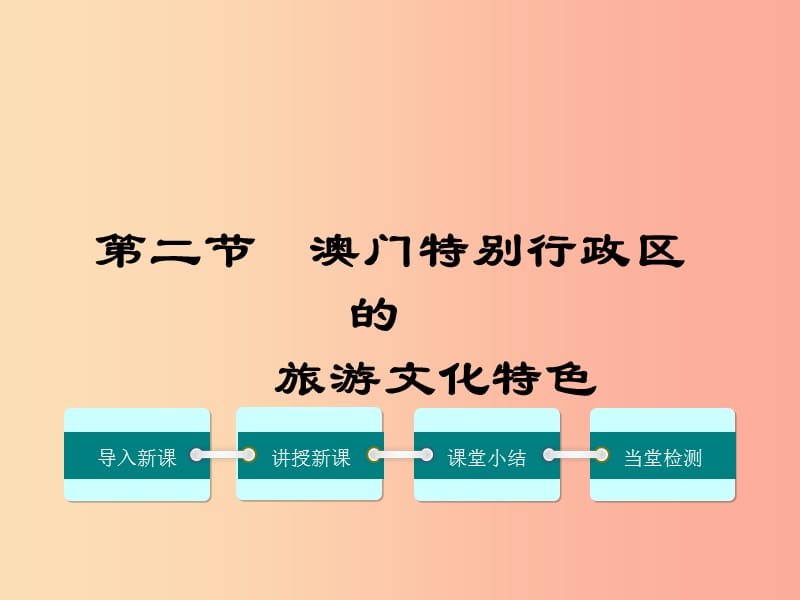 2019八年级地理下册 第七章 第二节 澳门特别行政区的旅游文化特色课件（新版）湘教版.ppt_第1页