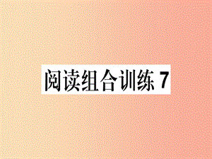 （江西專版）2019春八年級語文下冊 閱讀組合訓(xùn)練7課件 新人教版.ppt