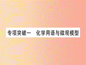 （甘肅專用）2019中考化學(xué) 專題突破一 化學(xué)用語與微觀模型（提分精練）課件.ppt