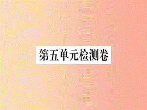 （河北專用）2019年八年級語文上冊 第五單元檢測卷習(xí)題課件 新人教版.ppt