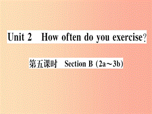 （通用版）2019秋八年級(jí)英語上冊(cè) Unit 2 How often do you rcise（第5課時(shí)）新人教 新目標(biāo)版.ppt